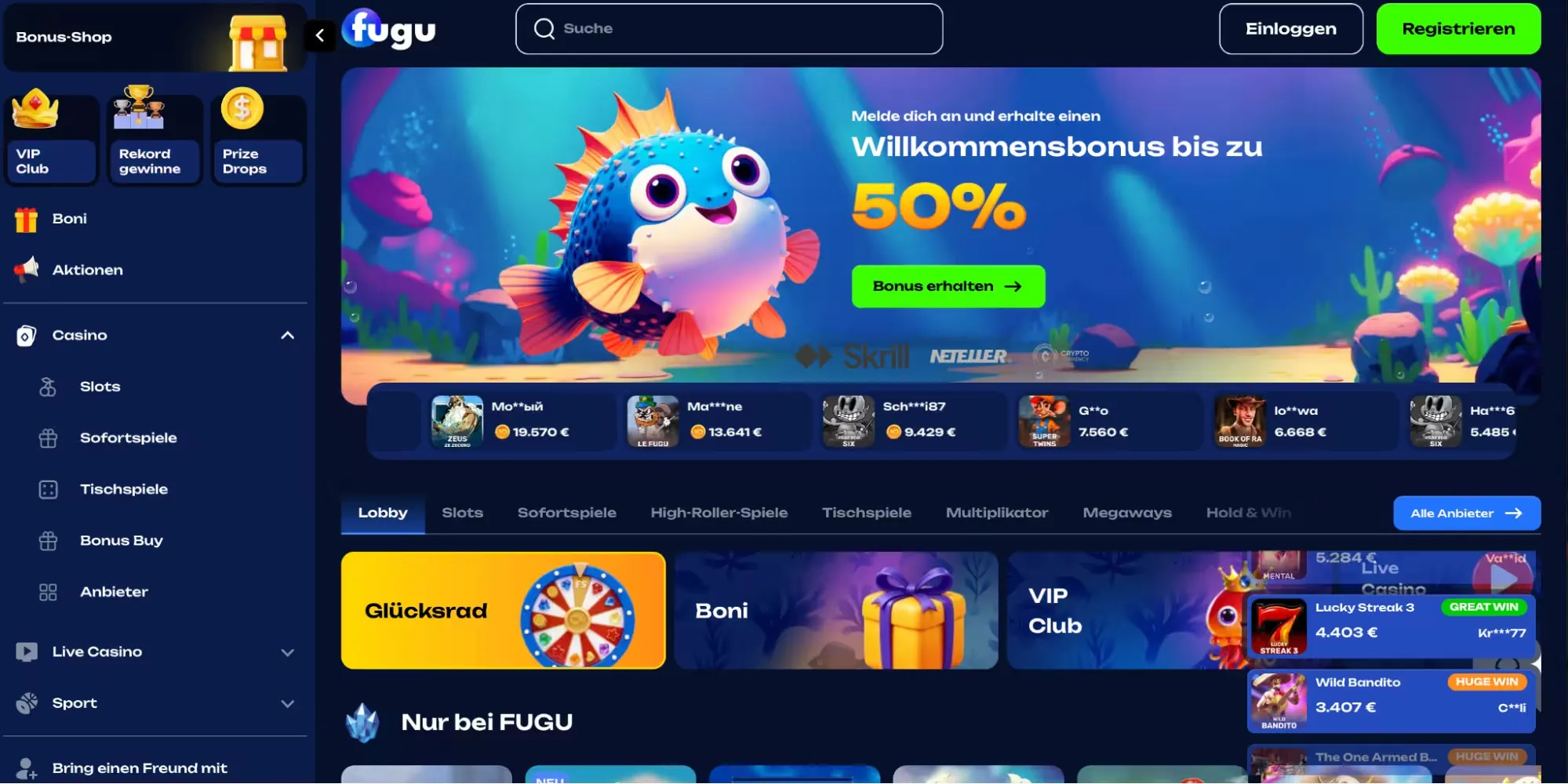 Sicherheit bei Kryptozahlungen auf Fugu Casino